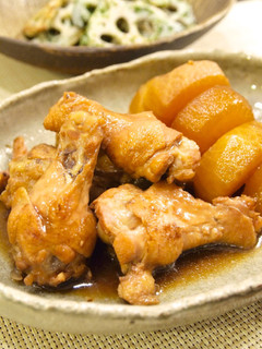 手羽元と大根♪こってり&さっぱり煮-レシピのメイン写真