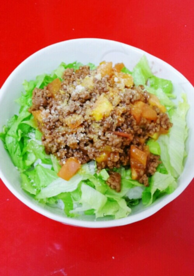 旨い！ひき肉とトマトのチーズのっけ丼☆-レシピのメイン写真