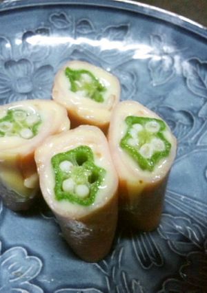 オクラ☆ハムチーズお弁当にも-レシピのメイン写真