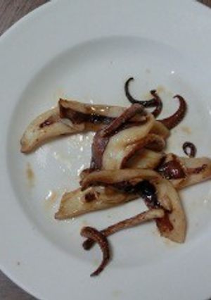 アオリイカのバターしょうゆ炒め-レシピのメイン写真