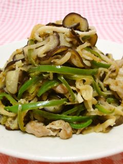 豚肉と切り干し大根・なすの塩炒め-レシピのメイン写真