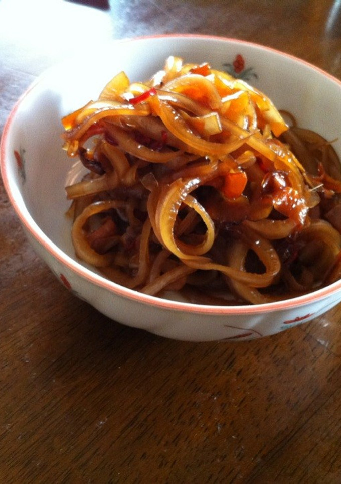 大根の皮で　キンピラ-レシピのメイン写真