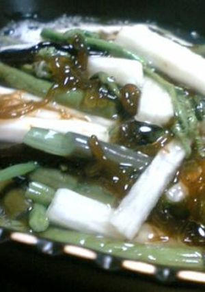 長芋と山菜のもずく酢-レシピのメイン写真