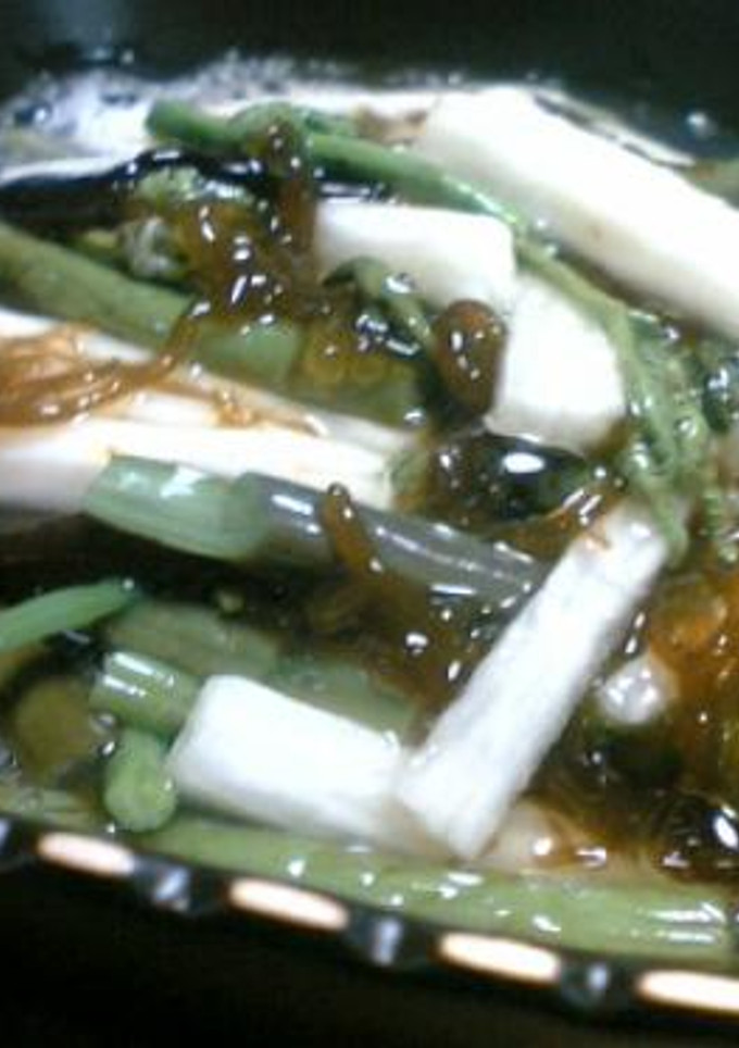 長芋と山菜のもずく酢-レシピのメイン写真