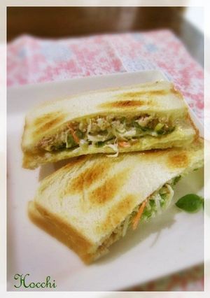 ツナ・コーンでホットサンドはいかが♪-レシピのメイン写真