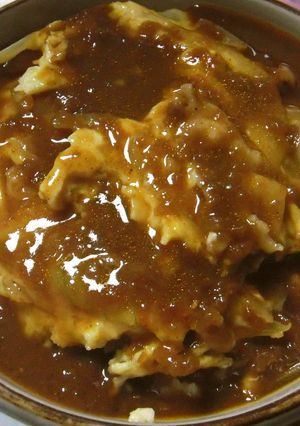 すき家のカレーで！絶品肉たま丼（＾＾）-レシピのメイン写真
