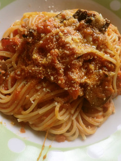 長ナスとモッツァレラのパスタ-レシピのメイン写真