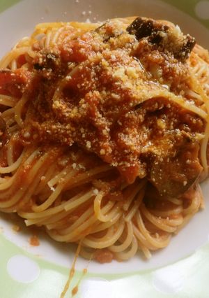 長ナスとモッツァレラのパスタ-レシピのメイン写真
