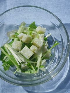 水菜とかまぼこのわさびマヨネーズ和え-レシピのメイン写真