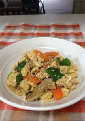 カンタン、カンタン！いり豆腐-レシピのメイン写真