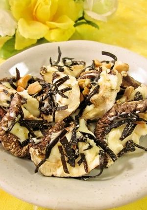 塩こんぶとチーズのパリパリ椎茸せんべい-レシピのメイン写真