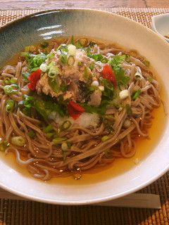 簡単✿サバ缶と梅おろしの冷し蕎麦✿-レシピのメイン写真
