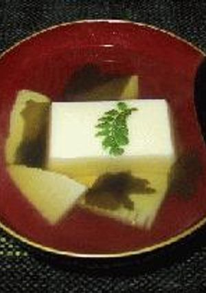 卵豆腐のすまし汁-レシピのメイン写真
