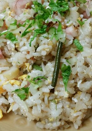 厚切りベーコンと山菜のチャーハン-レシピのメイン写真