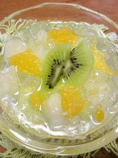 余った缶詰シロップで~寒天ゼリー-レシピのメイン写真