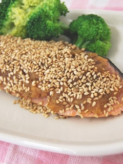 鮭のごまみそ焼き-レシピのメイン写真