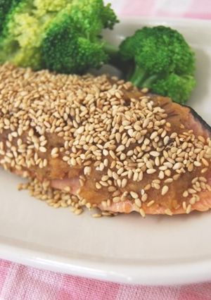 鮭のごまみそ焼き-レシピのメイン写真