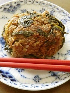 モロヘイヤ入り、ごまアジのハンバーグ♬-レシピのメイン写真