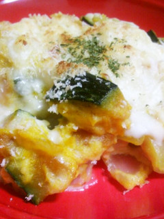 かぼちゃとハムのクリーミー豆腐グラタン♪-レシピのメイン写真