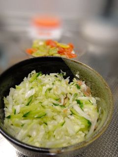 キャベツときゅうりの梅スローサラダ-レシピのメイン写真