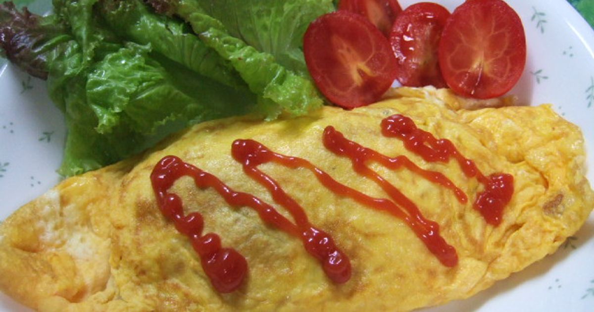 オクラと合いびき肉と豆腐の和風オムレツ by ＊shinku