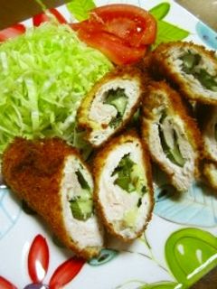 鶏ささみのシソ.チーズ巻きフライ-レシピのメイン写真