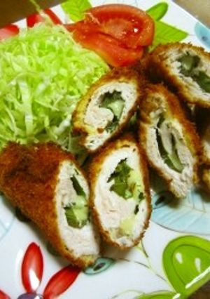 鶏ささみのシソ.チーズ巻きフライ-レシピのメイン写真