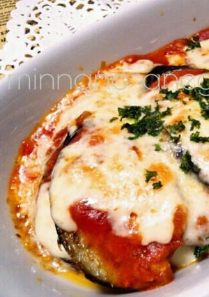 なすびととろ～りチーズの重ね焼き♪-レシピのメイン写真