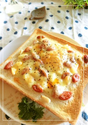 松の実・クコの実のダシダ風味トースト-レシピのメイン写真