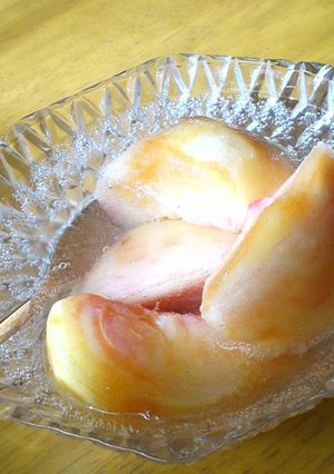 夏の冷や菓子✧白桃さいだーぽんち♪-レシピのメイン写真