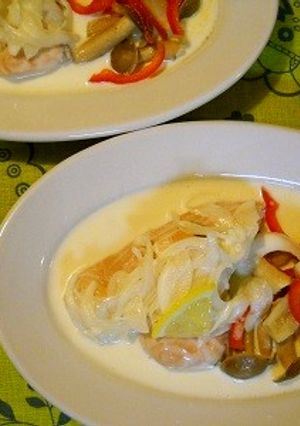 鮭のポワレ・レモンクリームソース-レシピのメイン写真