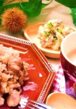 栗のワインご飯-レシピのメイン写真