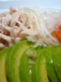 鶏ささみとアボカドのわさびサラダ-レシピのメイン写真