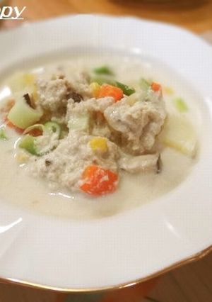 九陽★おから団子と野菜の豆乳スープ-レシピのメイン写真
