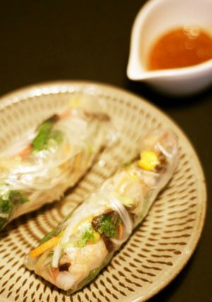 和風サラダでヘルシー生春巻き-レシピのメイン写真