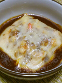 ポテトサラダのカレーがけチーズ焼き♡-レシピのメイン写真