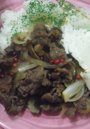 牛バタ丼-レシピのメイン写真