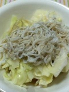 キャベツのおひたししらすのせ-レシピのメイン写真