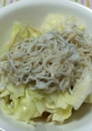キャベツのおひたししらすのせ-レシピのメイン写真