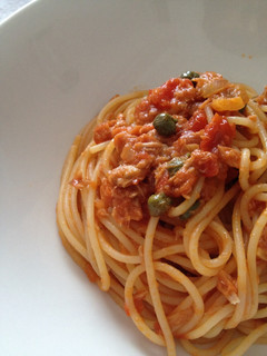 ツナとトマトのパスタ-レシピのメイン写真