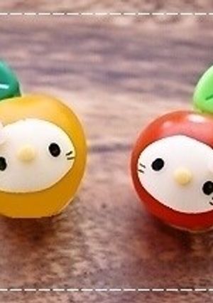 キャラ弁飾り・プチトマトで＊林檎キティ-レシピのメイン写真