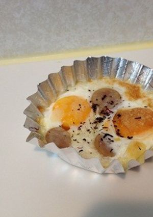 お弁当に♪トースターで焼くだけ目玉焼き-レシピのメイン写真