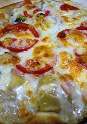 残り物シチューでピザ!-レシピのメイン写真