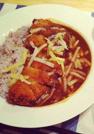 すき家のカレーでチーズカツカレー☆-レシピのメイン写真
