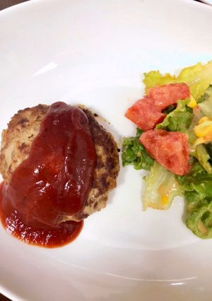 男子喜ぶ♪チーズinハンバーグ-レシピのメイン写真
