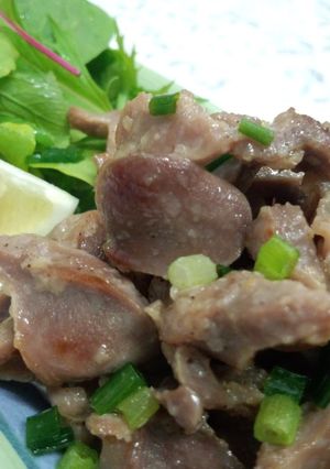 レモンでさっぱりおつまみ！砂肝の塩麹炒-レシピのメイン写真