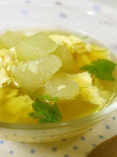 とうがんの冷製たまごスープ♪-レシピのメイン写真