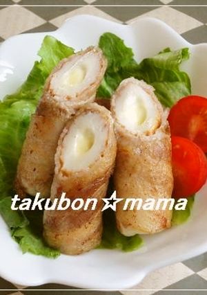 お弁当に◆ちくわのマヨチー豚バラ巻き-レシピのメイン写真