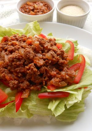 白だし┃白だしのあっさりミートソース丼-レシピのメイン写真