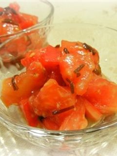 超簡単!冷え冷えトマトの塩昆布サラダ-レシピのメイン写真